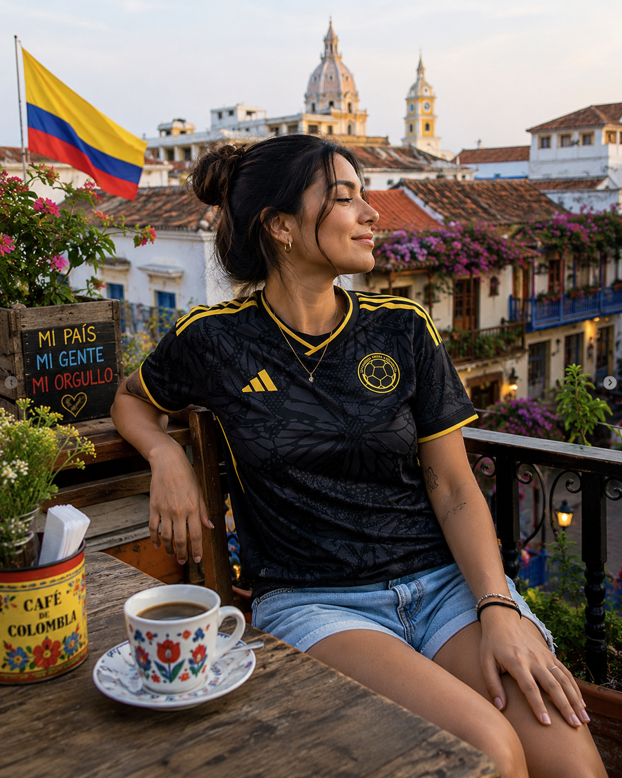 CAMISETA COLOMBIA BLACK GOLD CUP