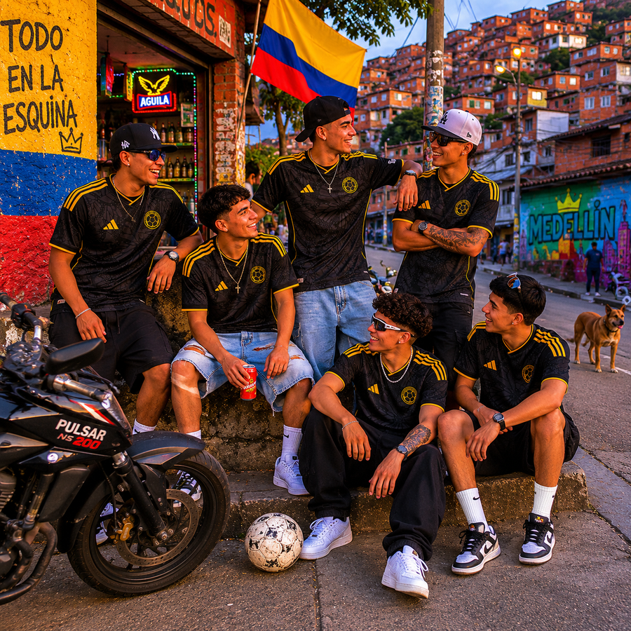 CAMISETA COLOMBIA BLACK GOLD CUP
