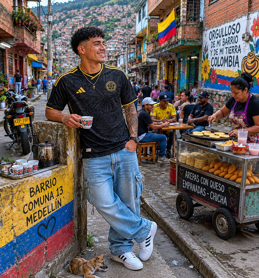 CAMISETA COLOMBIA BLACK GOLD CUP